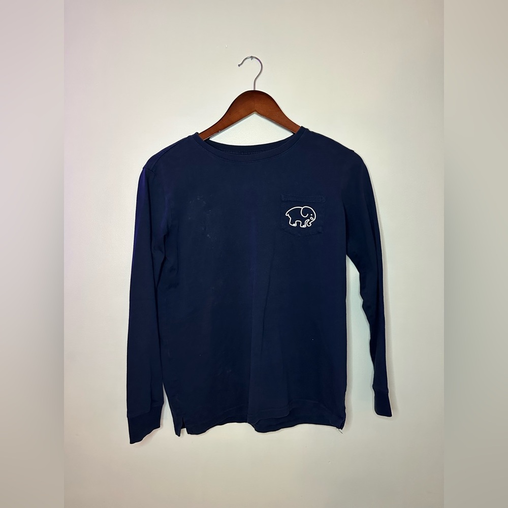 Ivory Ella Dark Blue Long Sleeve Shirt